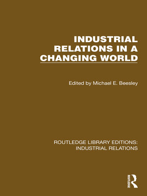 cover image of Industrial Relations in a Changing World